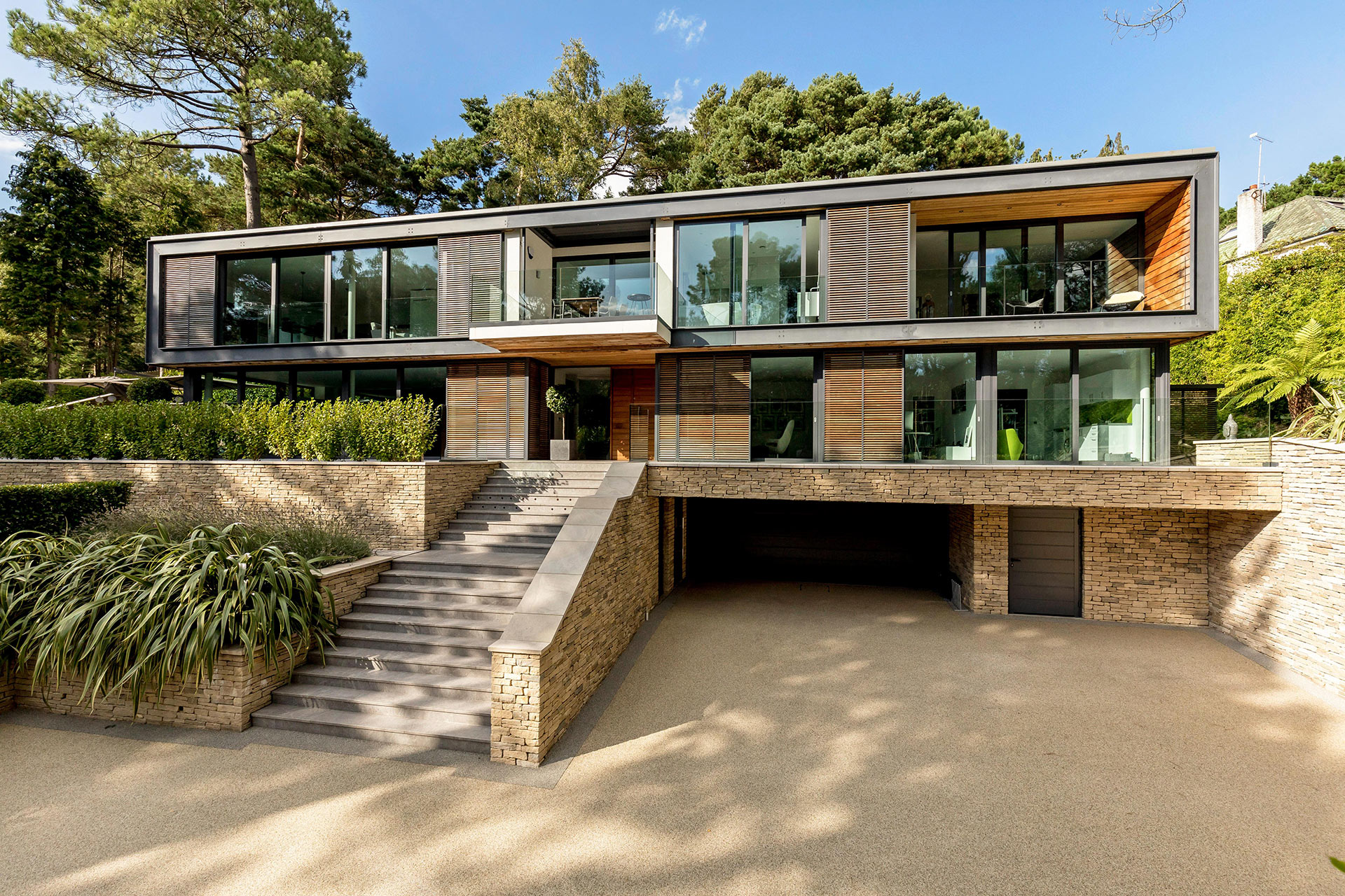 Front view of property. Steps leading up to entrance