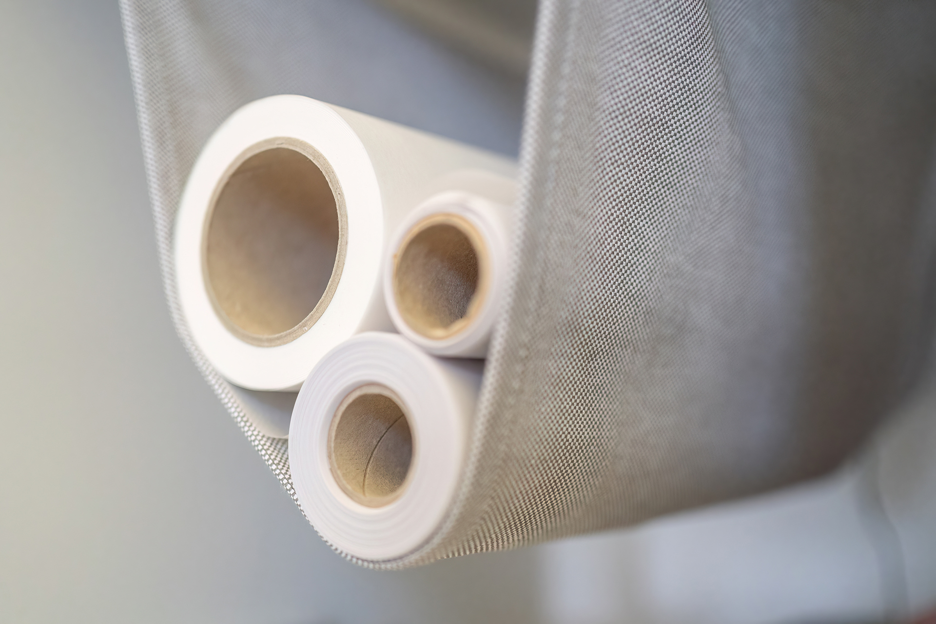 rolls of paper display