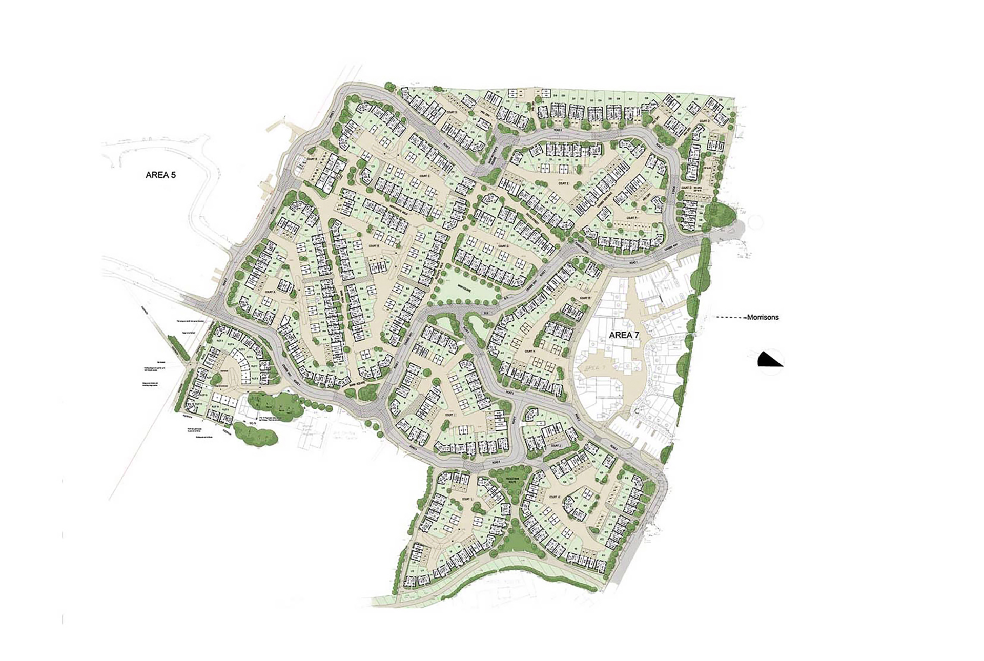 coloured masterplan for area 23