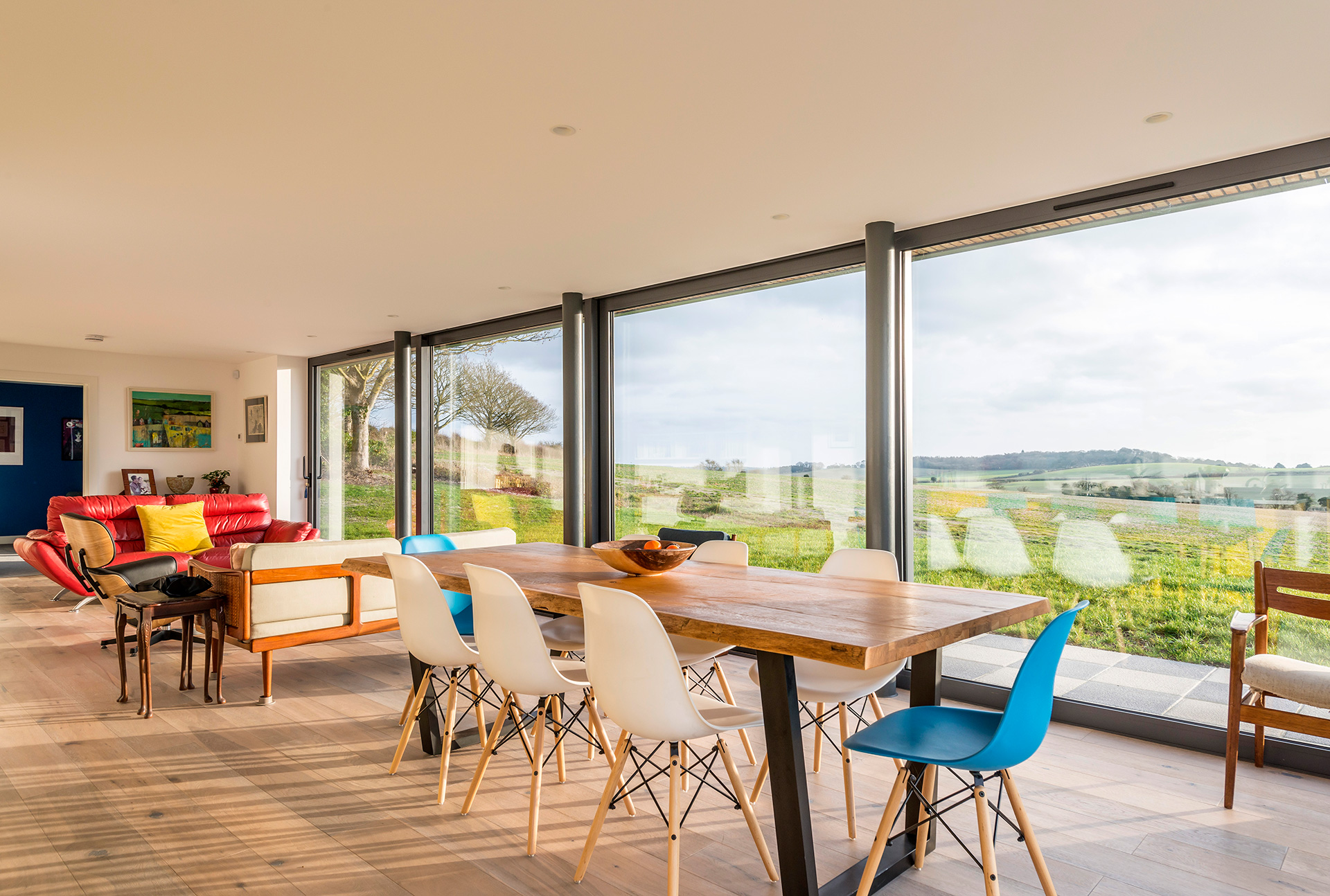 Open plan living area