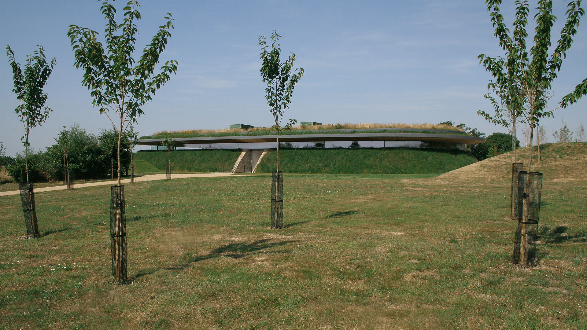 crematorium in landscape