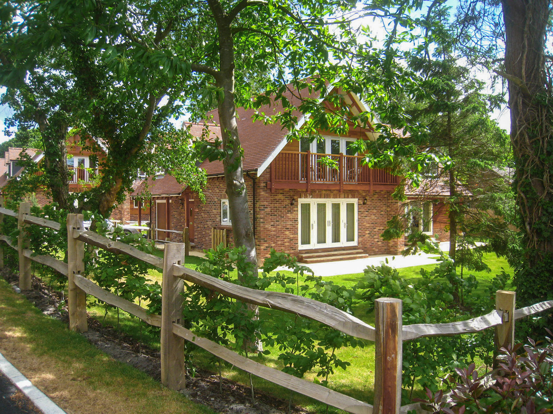 trees obscuring a house