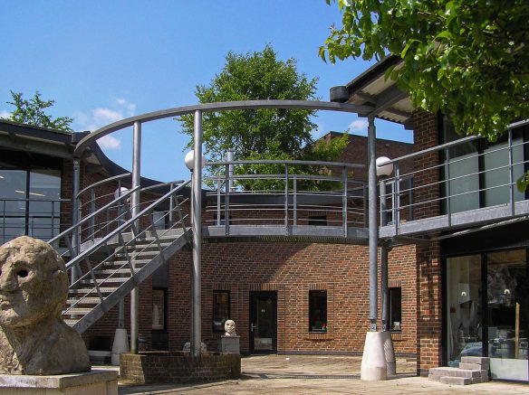 Circular balcony to the art school