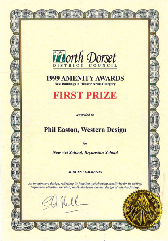 first prize award certificate