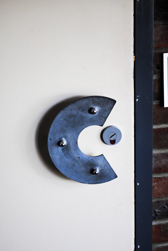 Semi circle door handle