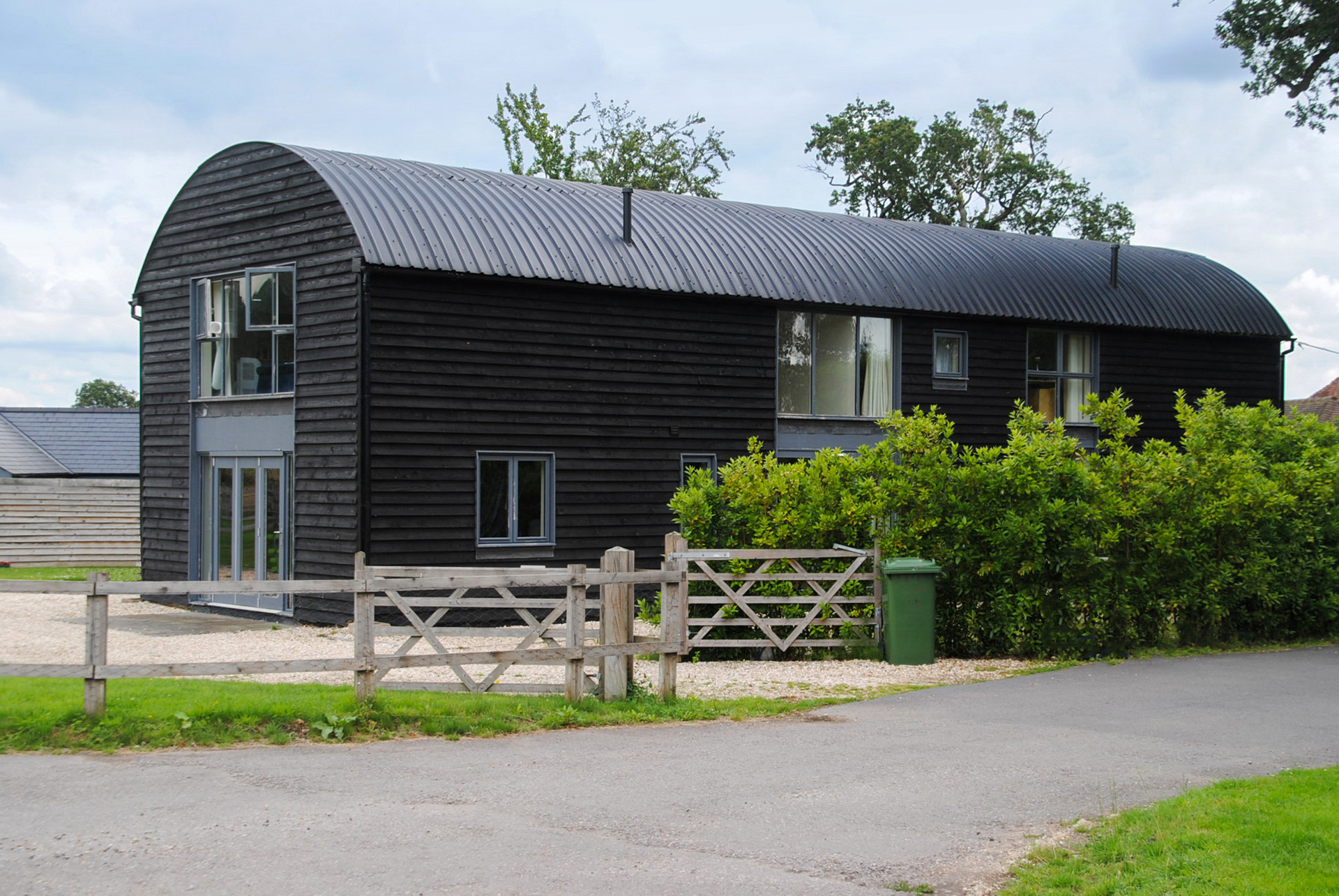 Black Class Q dutch barn conversion