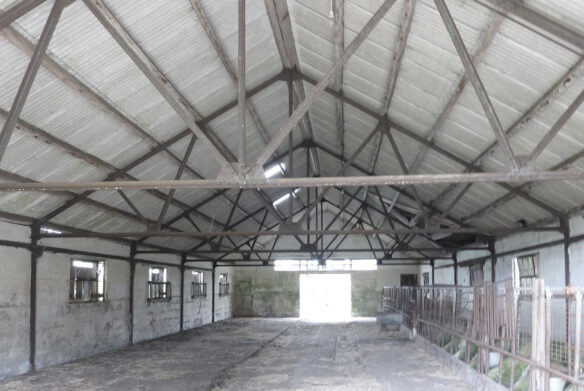 How the barn looked before at wyke farm