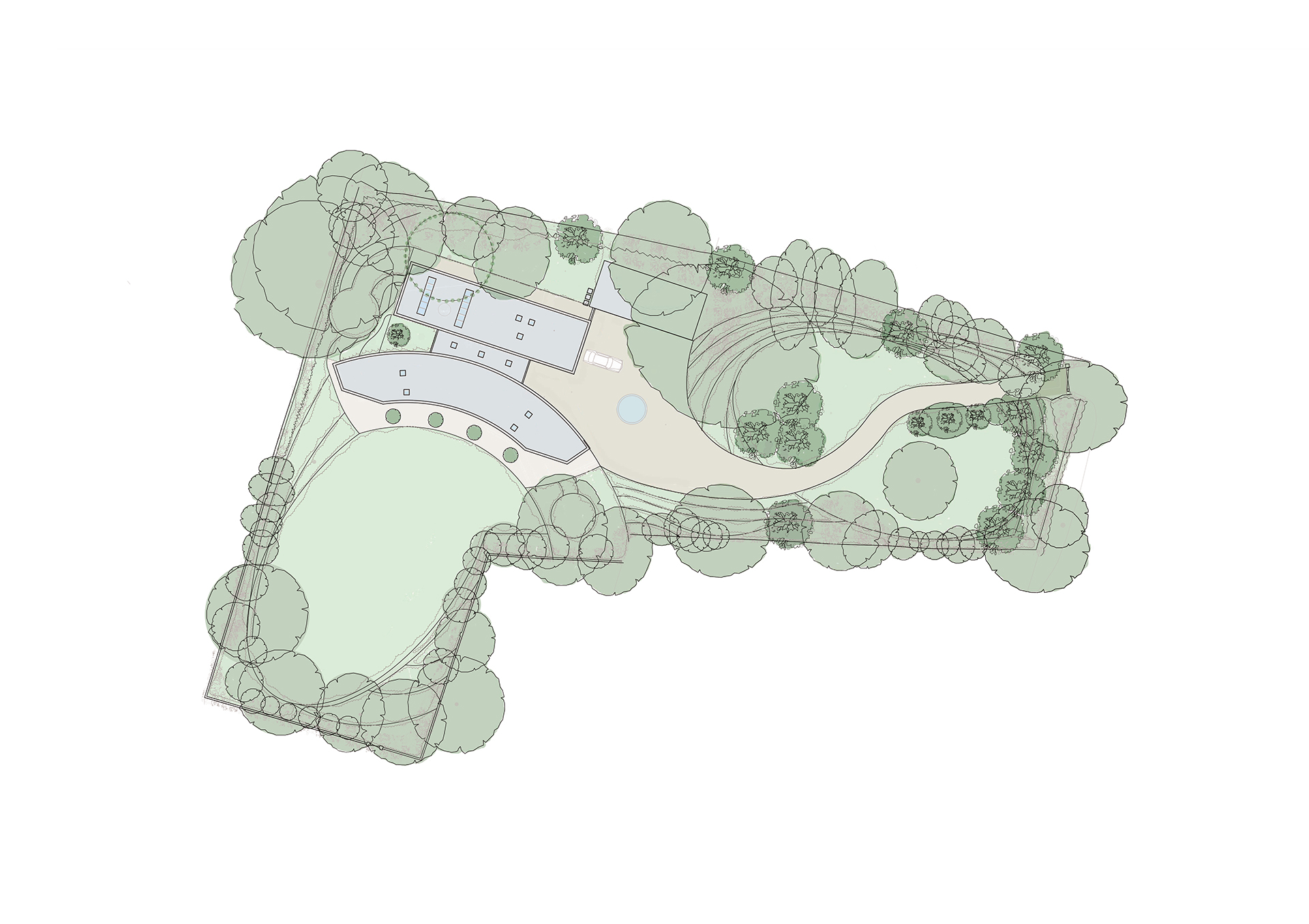Proposed site plan of site in Poole