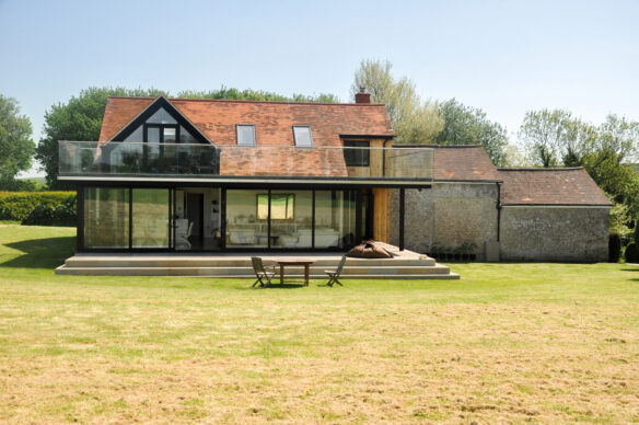 Glass extension to a historic bungalow