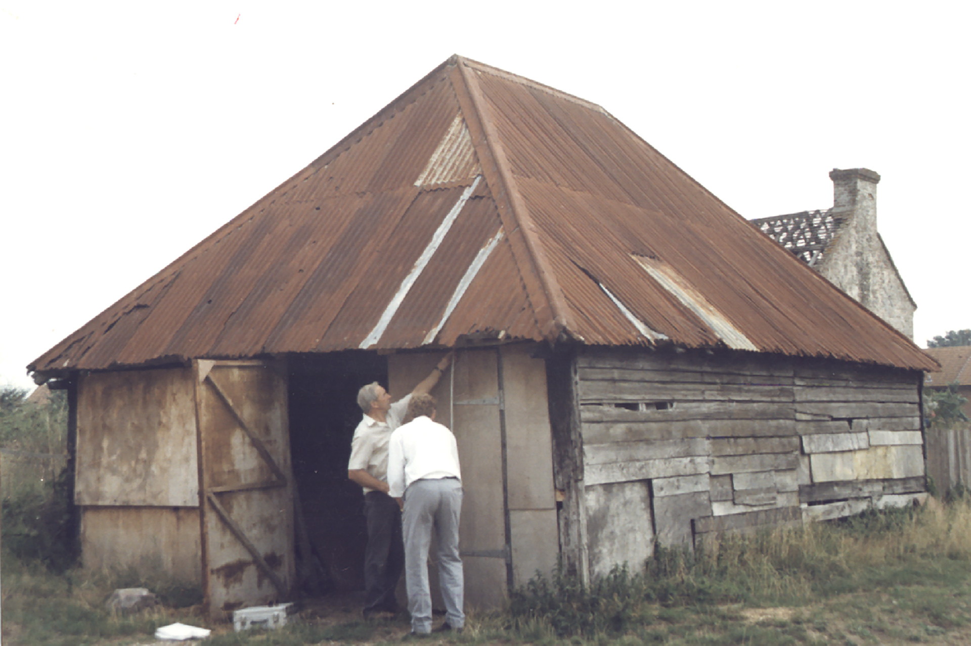 dilapidated barn