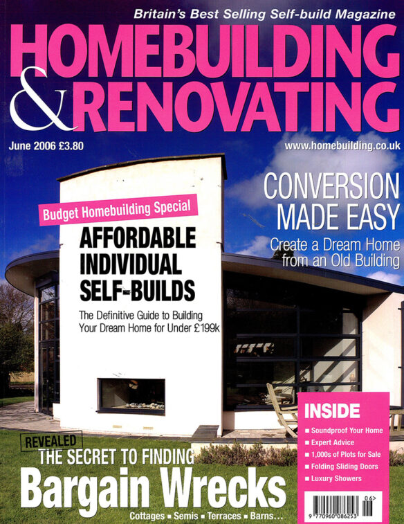 homebuilding and renovating magazine cover feature