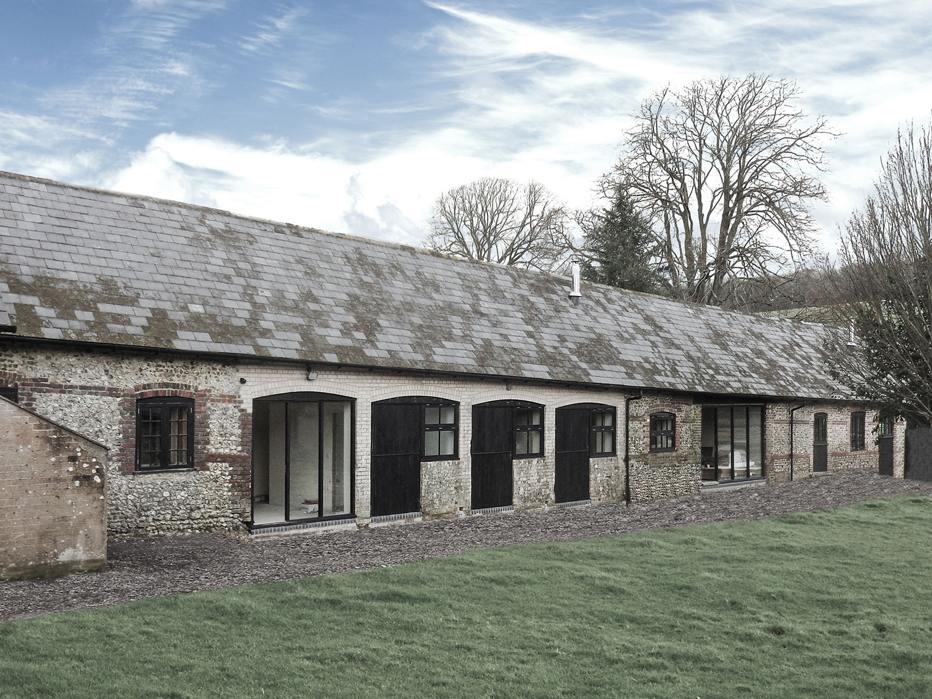 original stone barn before conversion