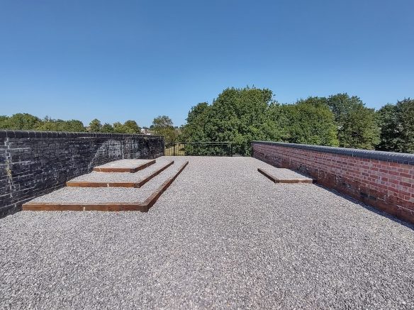 viewing platform on top of Blandford Railway Arches