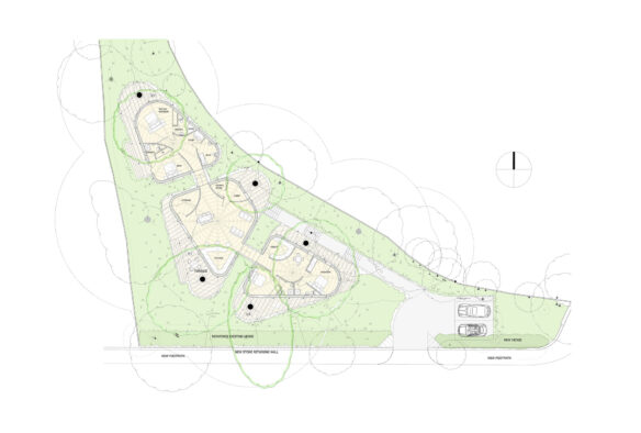 site plan of house and garden