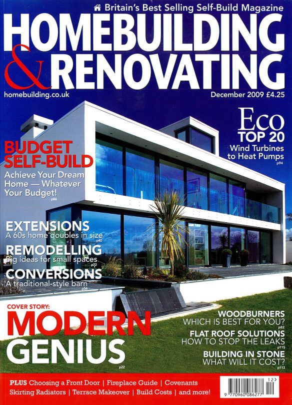 Homebuilding & Renovating magazine front cover December 2009