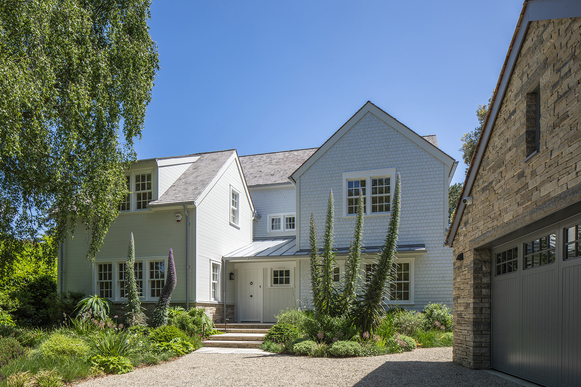 front view of house with new england style