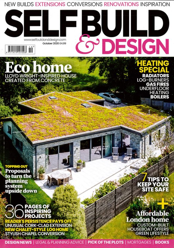 self build and design magazine front cover October 2020