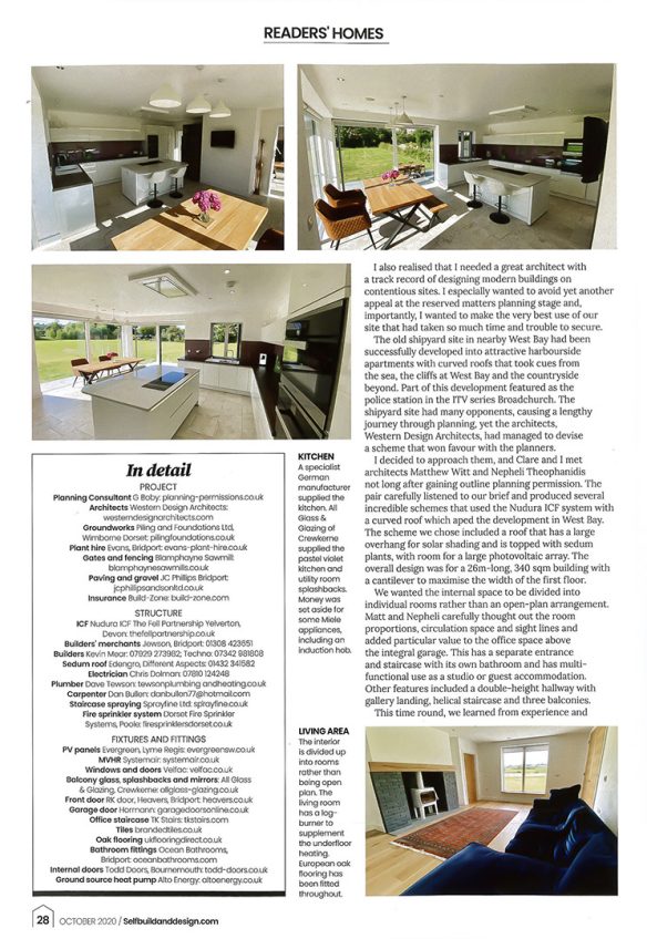 self build and design magazine article