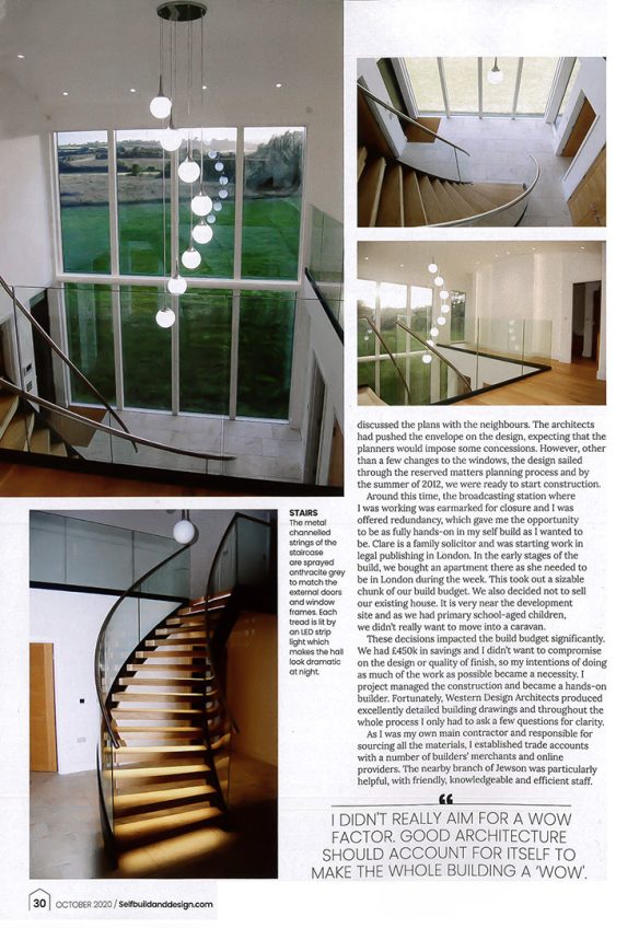 self build and design magazine article