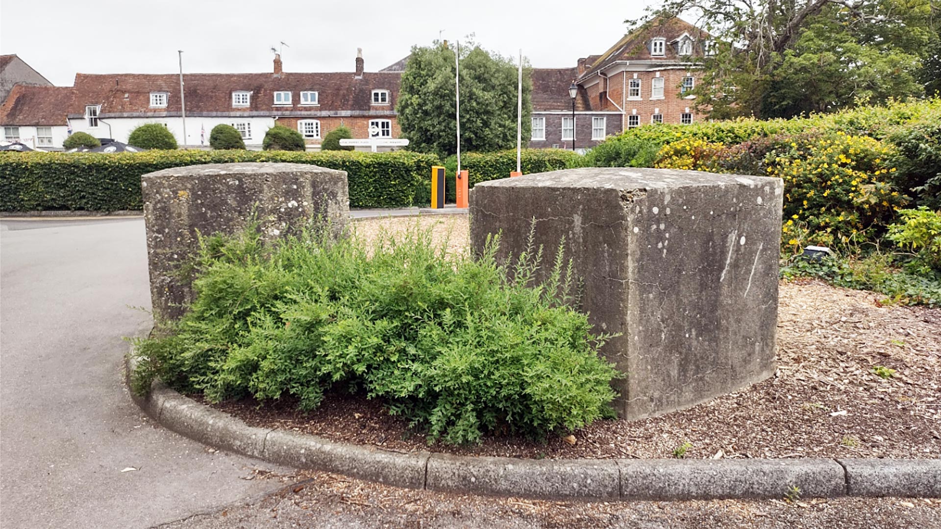 concrete tank traps off road