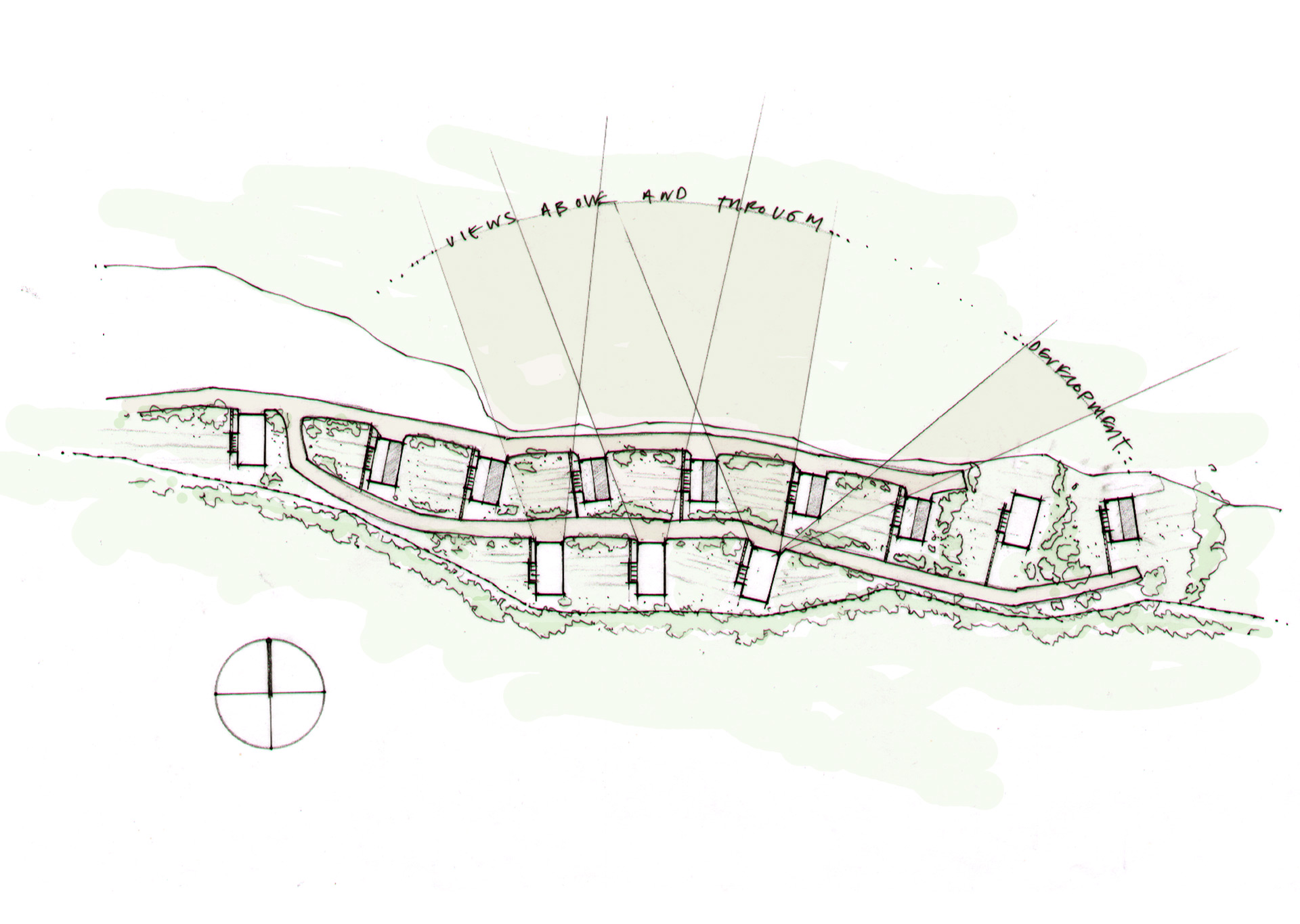 Sketch scheme of site layout for new houses