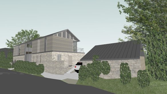 visual for two storey house with garage