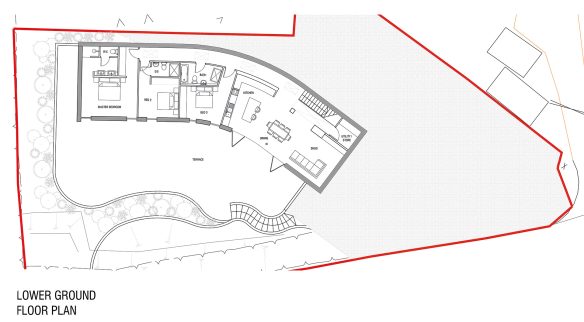 lower ground floor plan of house