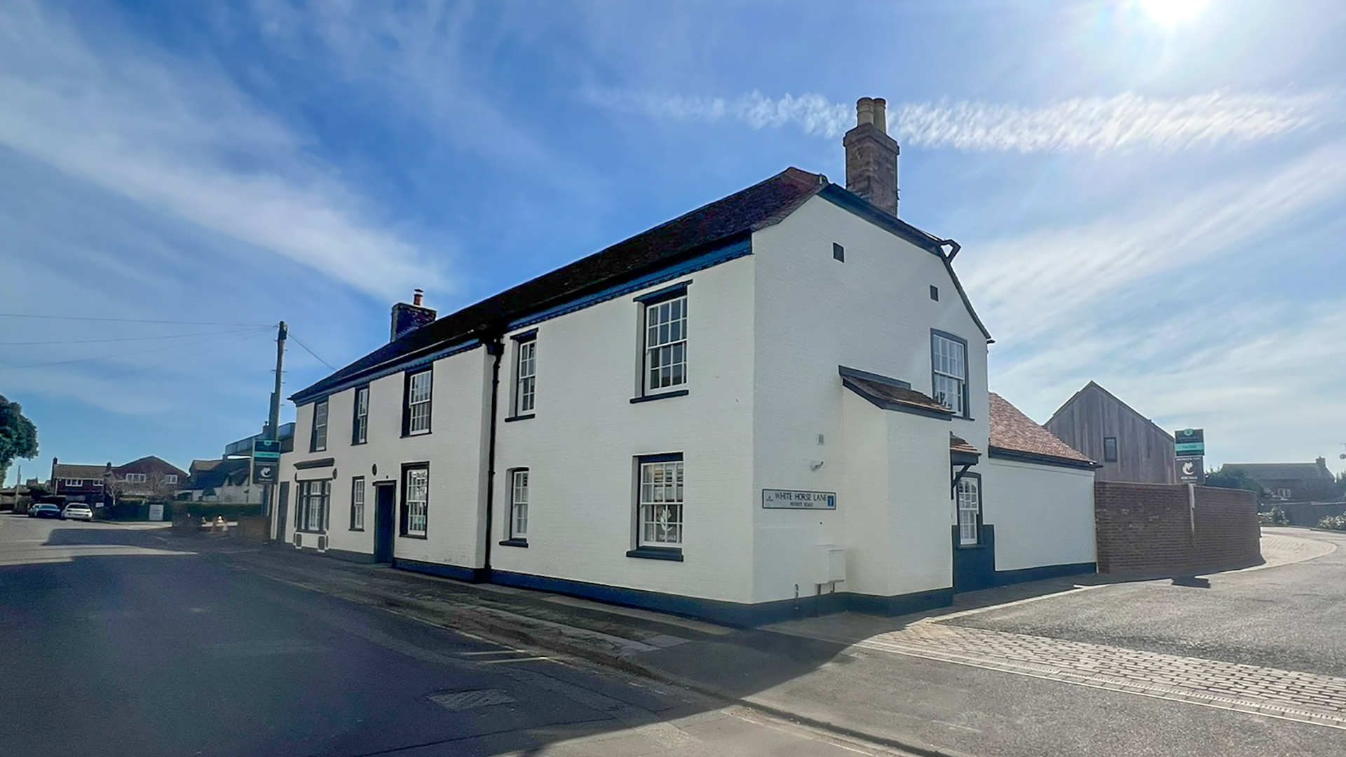 Converted brick pub to residential house