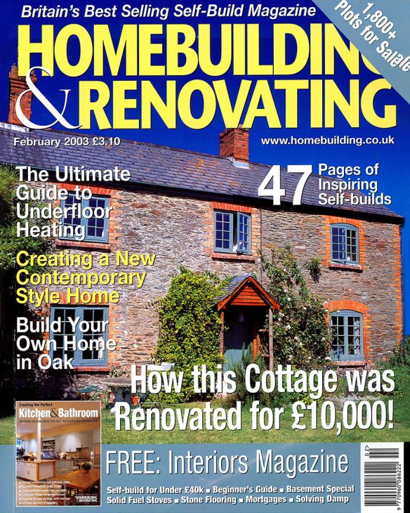 Homebuilding & Renovating front cover February 2003
