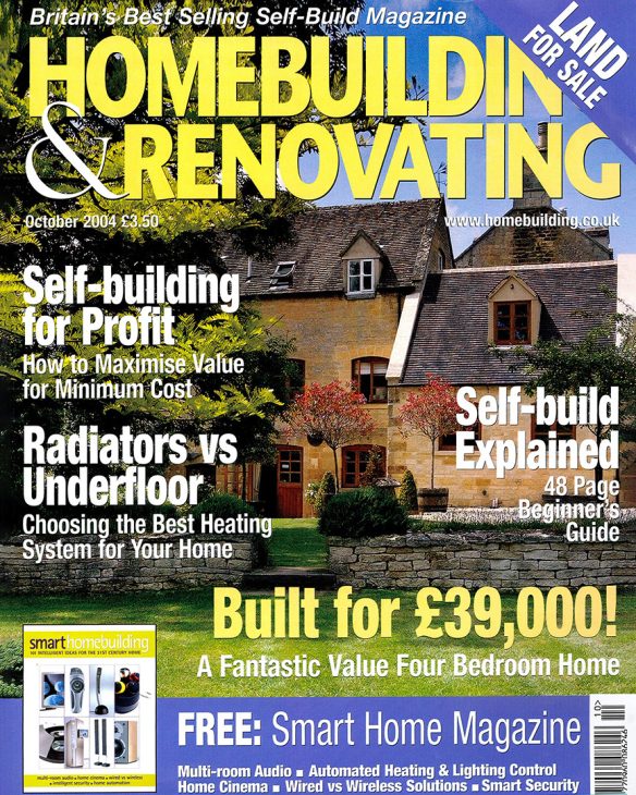Homebuilding & Renovating Magazine front cover October 2004