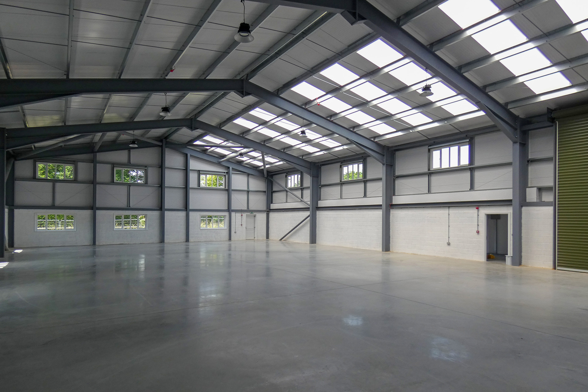 interior of large industrial unit