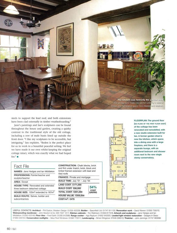 Homebuilding & Renovating Magazine article 2004