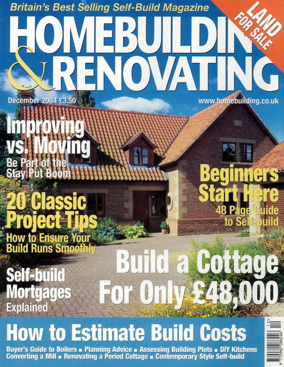 Homebuilding and renovating magazine front cover December 2004