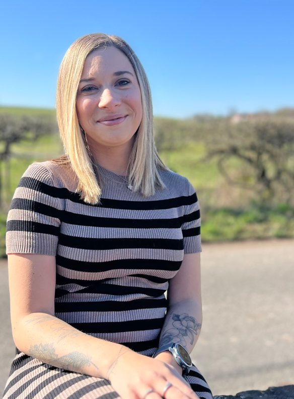 Office receptionist smiling