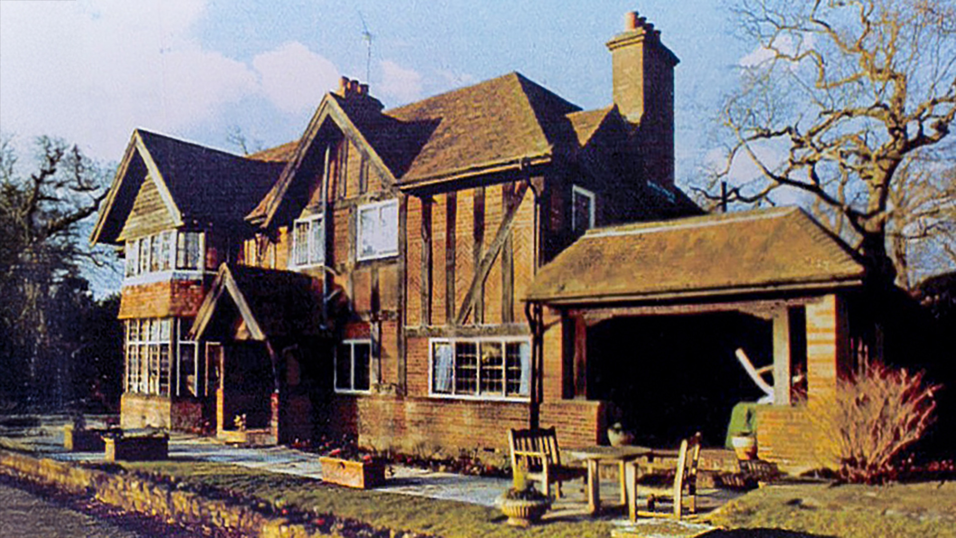 before photo of rear view of residential house